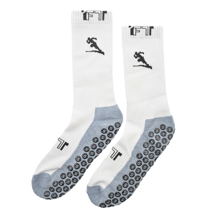 calcetines largos poliester futbol gris 4022-3