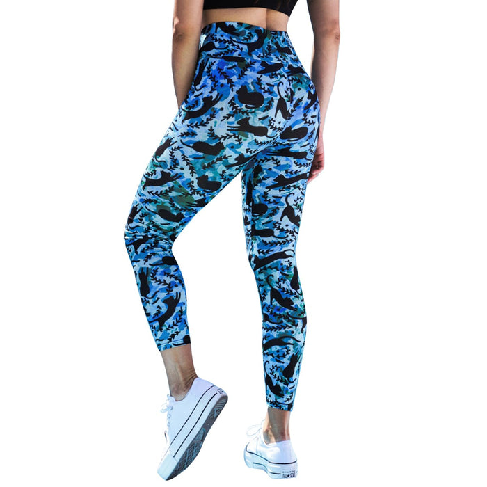 calza mujer spandex figuras gatos negros verde modelo 2080-15 verano