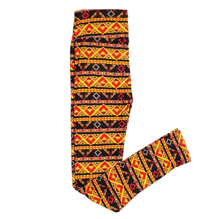 calzas spandex figuras rojo cafe 334-H verano