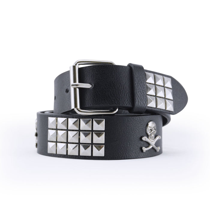 cinturon calavera tachas piramide 3566