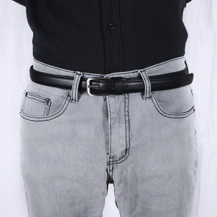 cinturon hombre delgado clasico modelo sintetico 3162