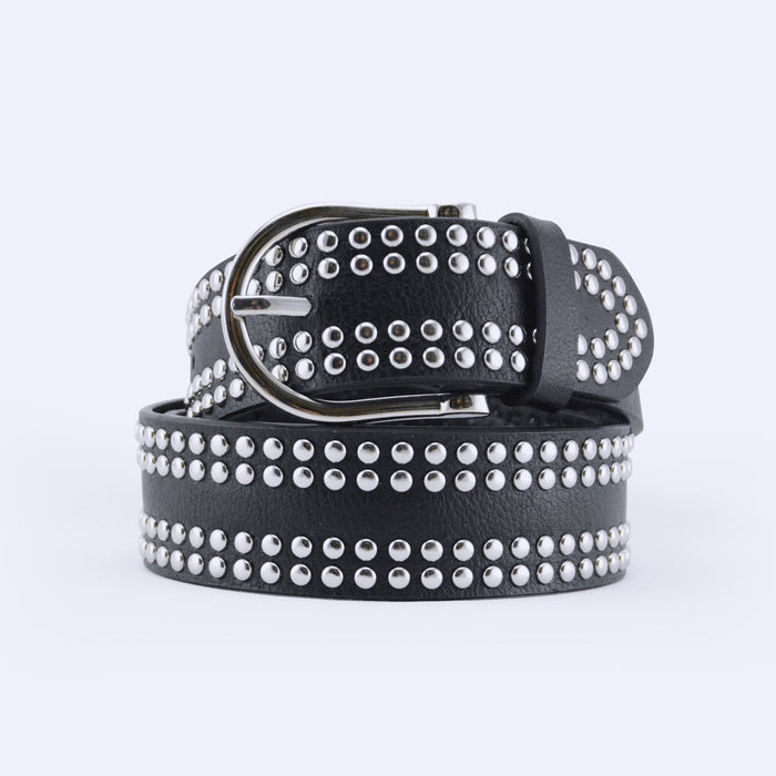 cinturon tacha negro 3564