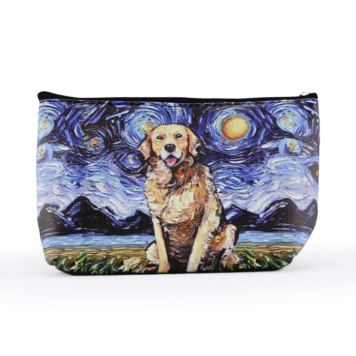 cosmetiquero perro golden arte gogh pintura