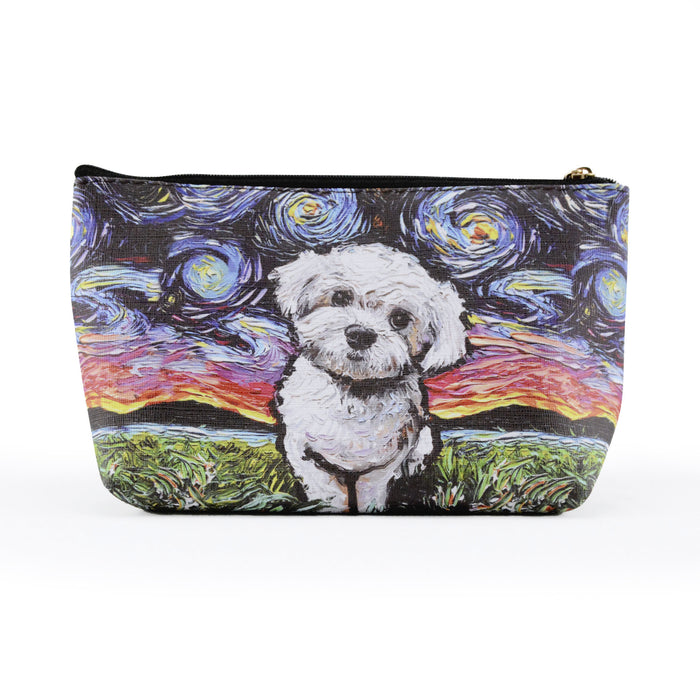 cosmetiquero perro maltes pintura arte gogh