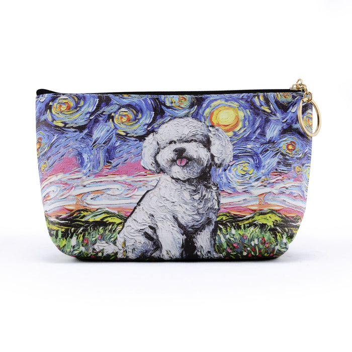 cosmetiquero perro poodle arte gogh pintura