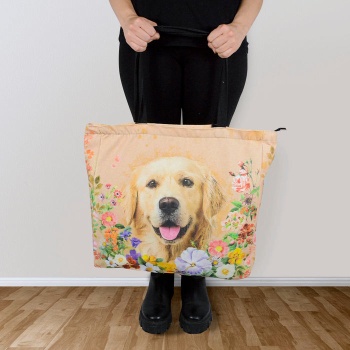 modelo perro golden floral floreado 3604_3