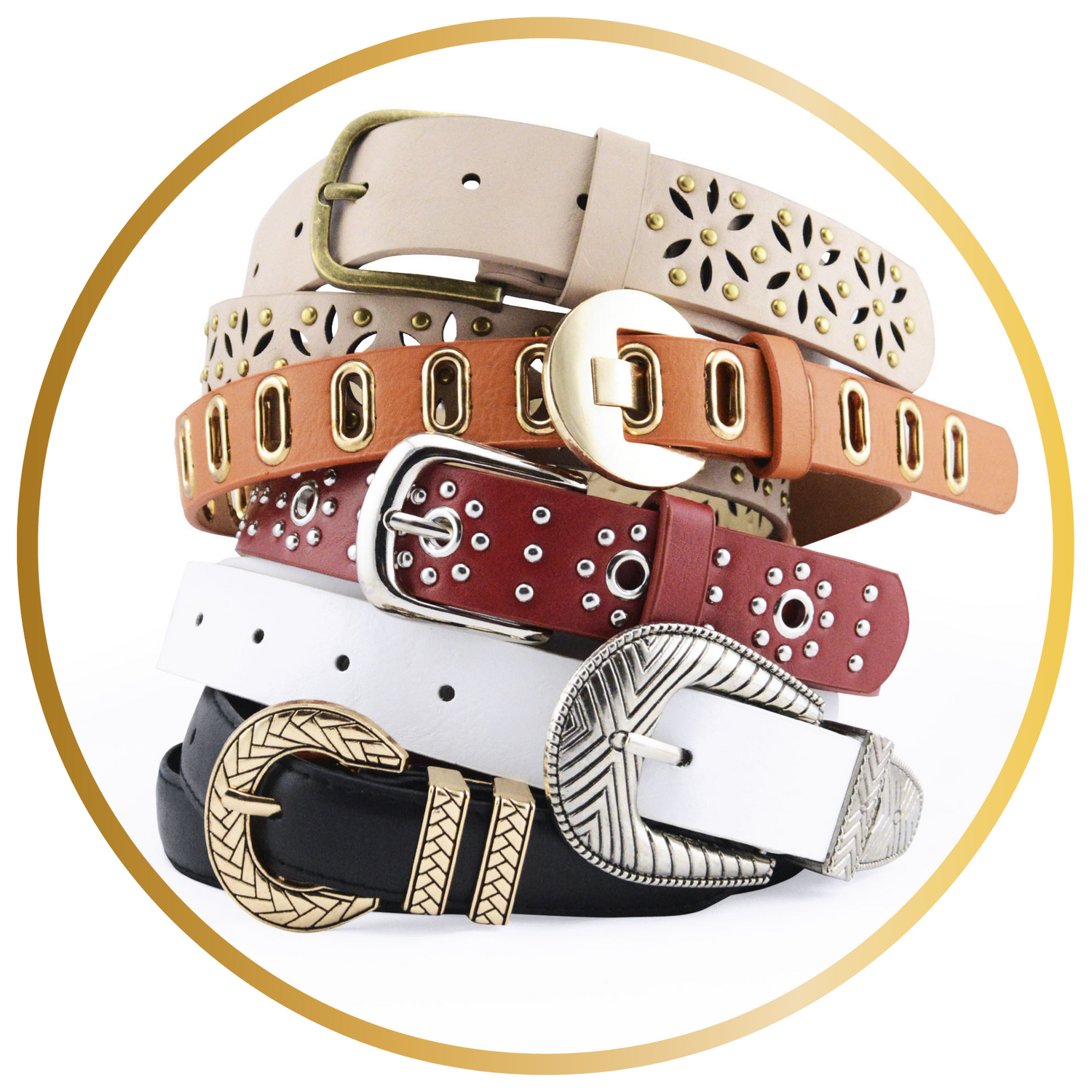 modelos-muy-distintos cinturones variedad sintetico mujer