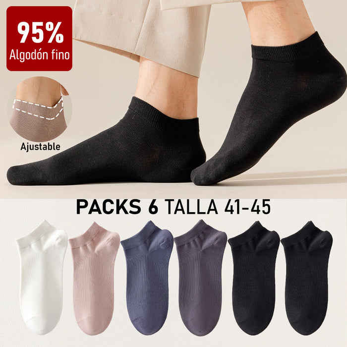 pack calcetin corto ajustable hombre
