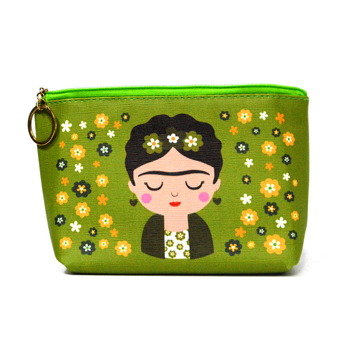 portada cosmetiquero frida khalo kiwi verde 2140