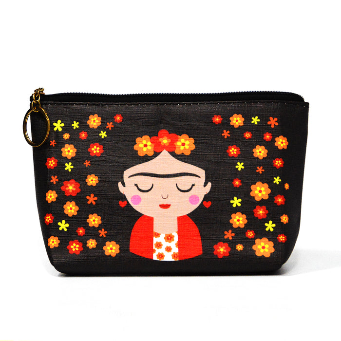 portada cosmetiquero frida khalo mora negro 2140