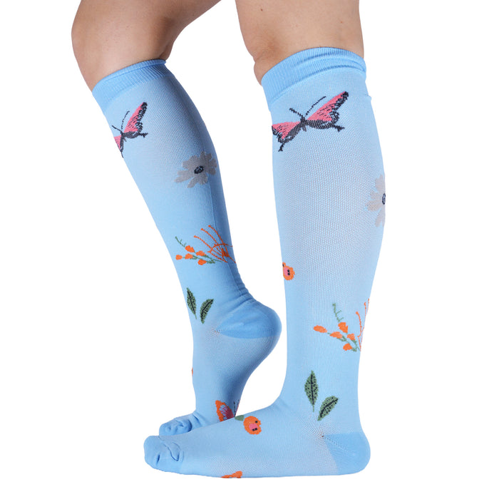 Bucaneras de Compresión Flores y Mariposas
