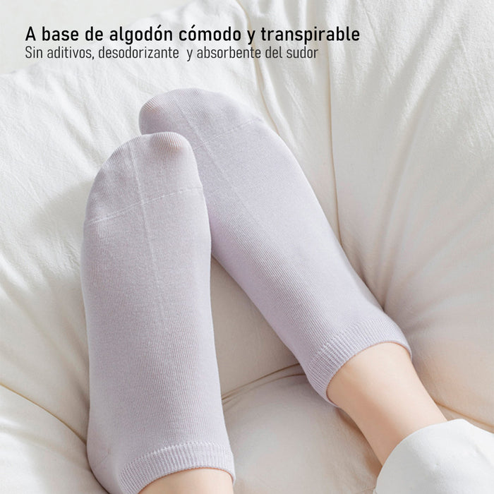 Pack 6 Calcetines Cortos Algodón Antibacteriano 36-40