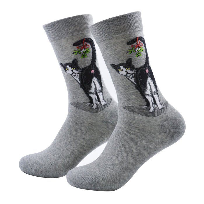 Calcetines Gatos con Ramita en la Cola