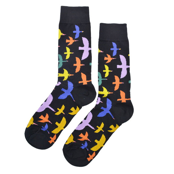 Calcetines Aves de Colores Volando