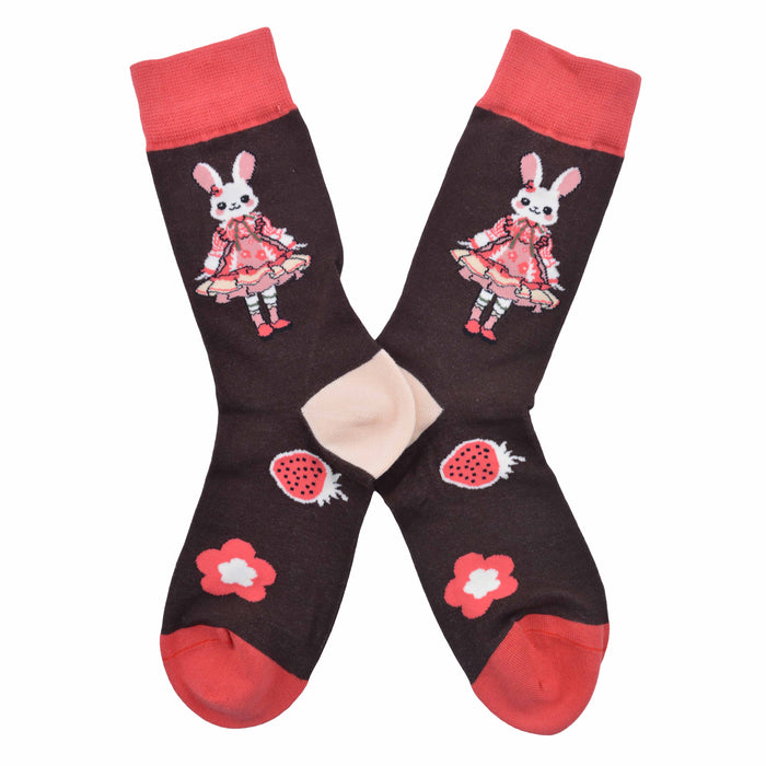 Calcetines Coneja con Vestido Rosado
