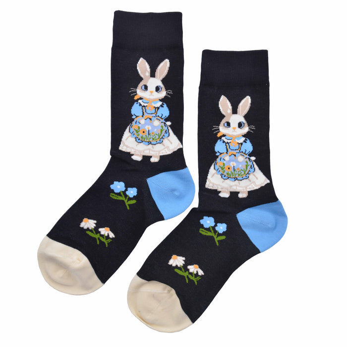 Calcetines Coneja con Vestido Azul