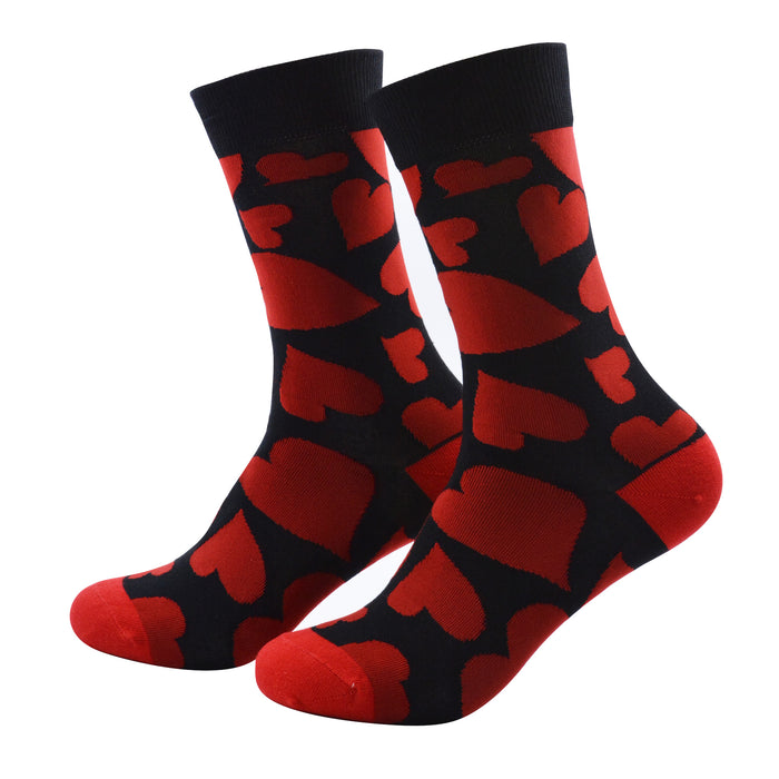Calcetines Corazones Rojos