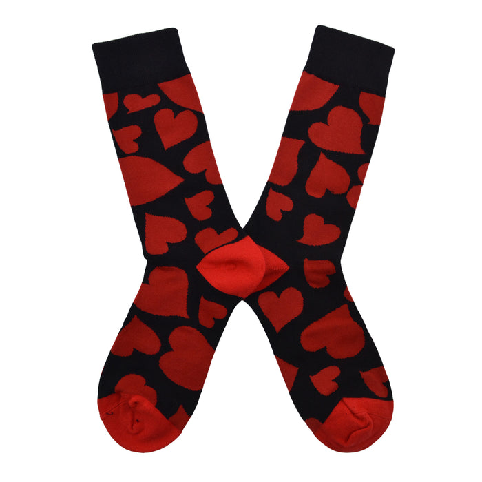 Calcetines Corazones Rojos