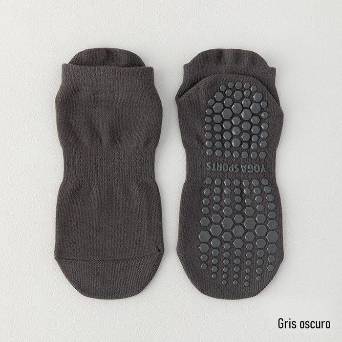 Calcetín Deportivo Yoga Antideslizante Gris Oscuro
