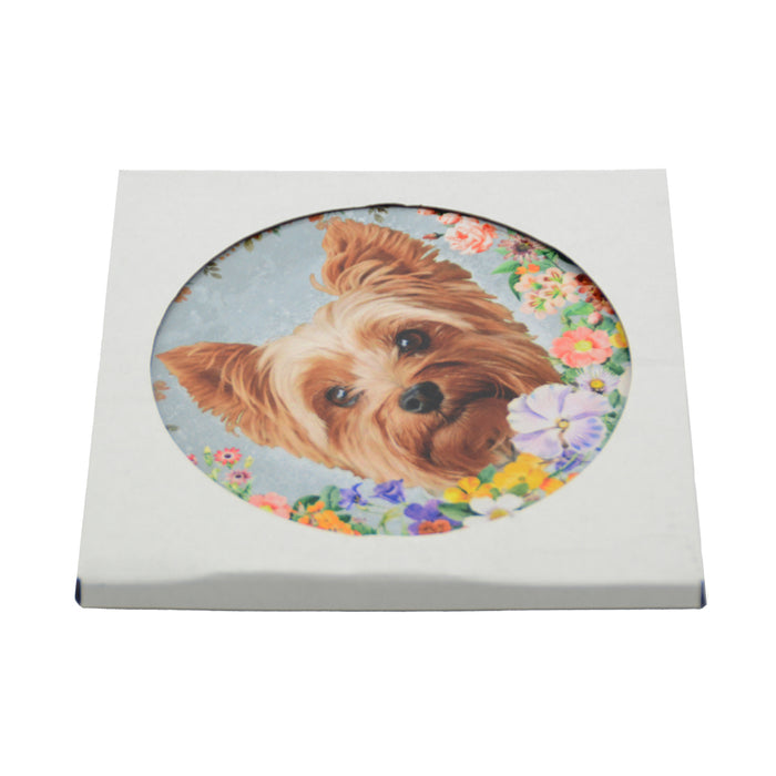 Posaollas Perro Yorkshire Floral