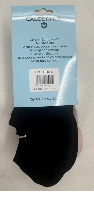 Pack 6 Calcetines Invisibles Algodón Antitranspirante 41-45