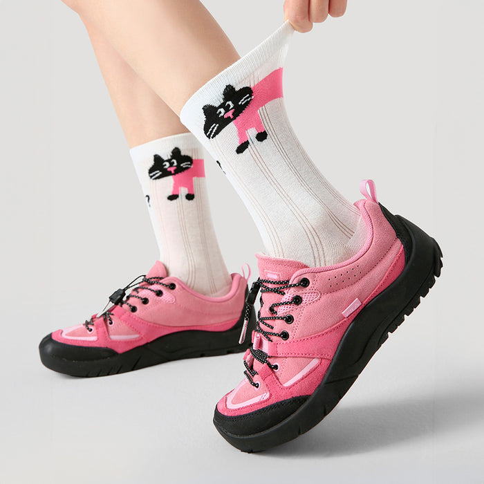 Calcetines Gato Rosado