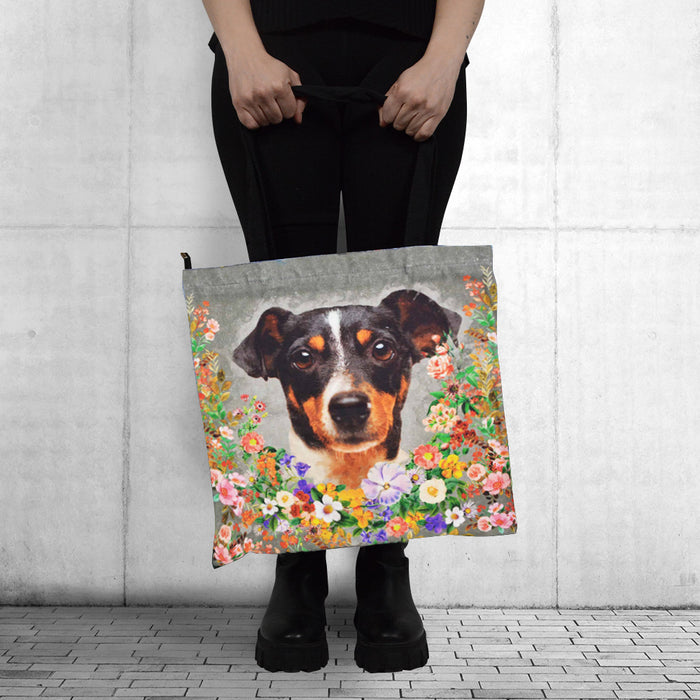 Bolso Perro Fox Terrier Floral