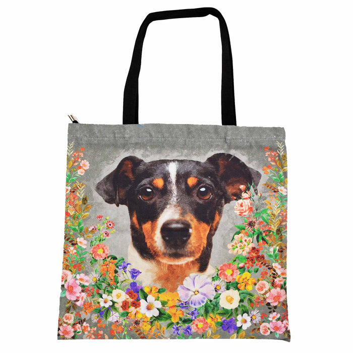 Bolso Perro Fox Terrier Floral