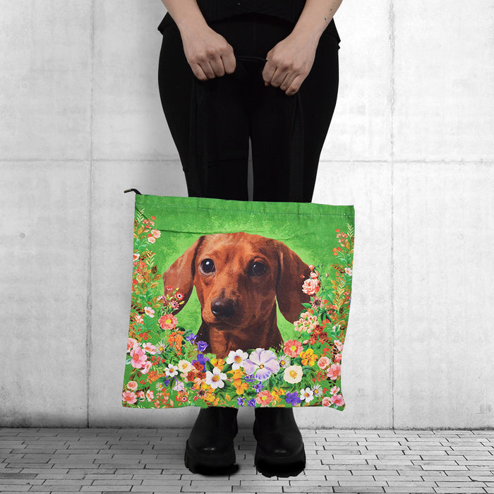 Bolso Perro Salchicha Cafè Floral