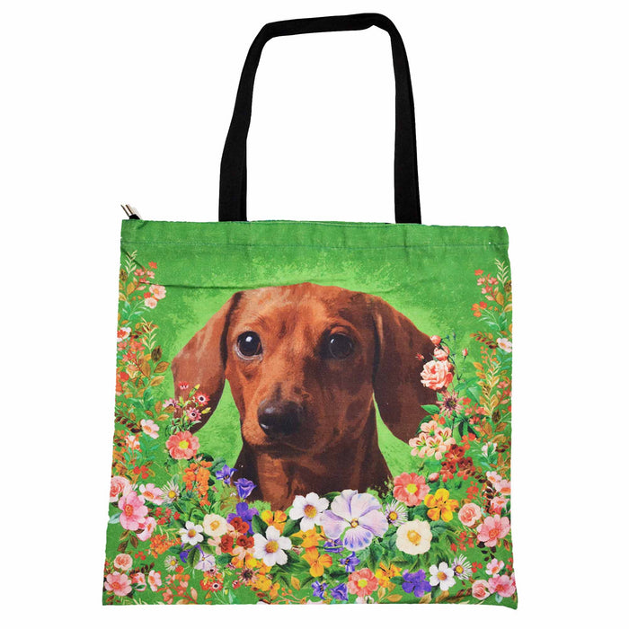 Bolso Perro Salchicha Cafè Floral