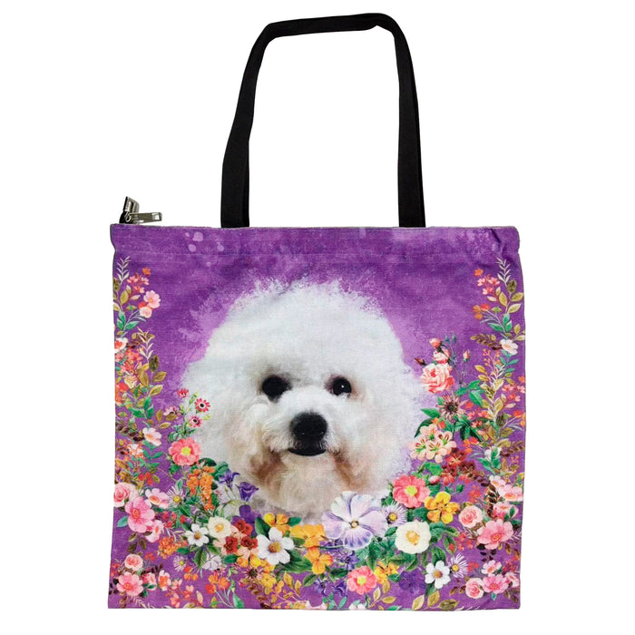 Bolso Perro Poodle Floral