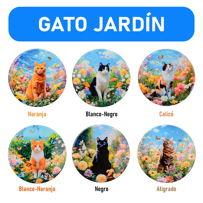 Set de 6 Posavasos Gatitos Jardín