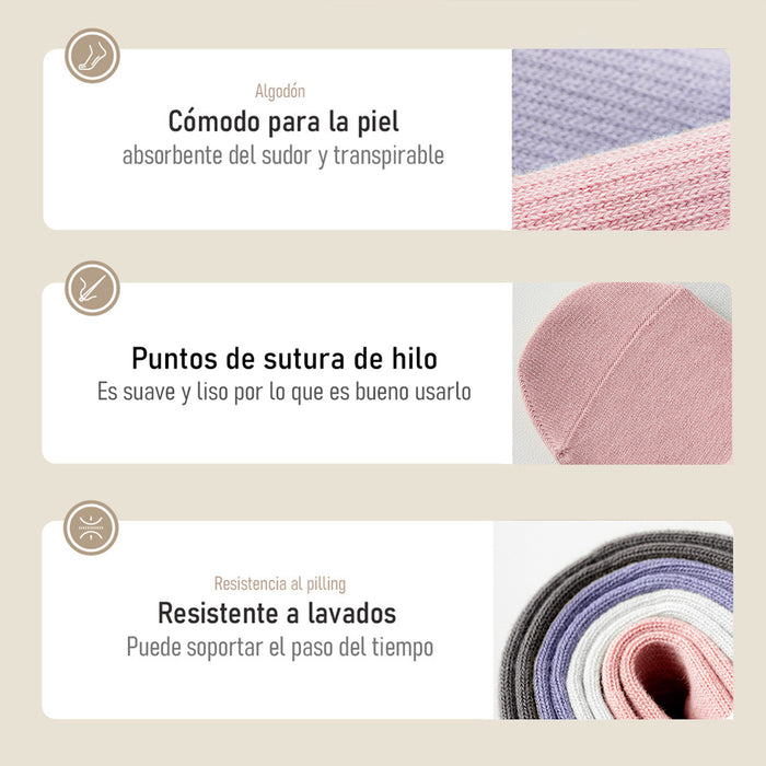 Calcetín Deportivo Yoga Antideslizante Ajustable Beige