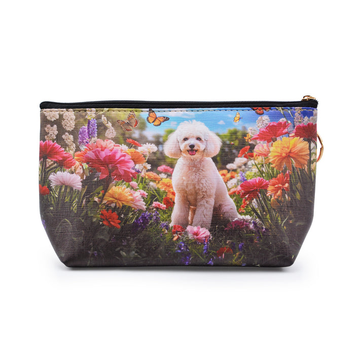 Cosmetiquero Perro Poodle Jardín