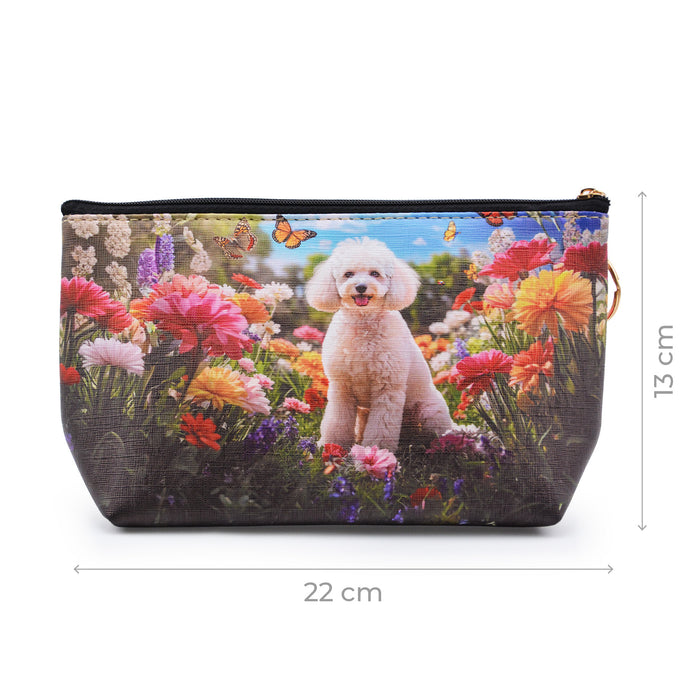 Cosmetiquero Perro Poodle Jardín
