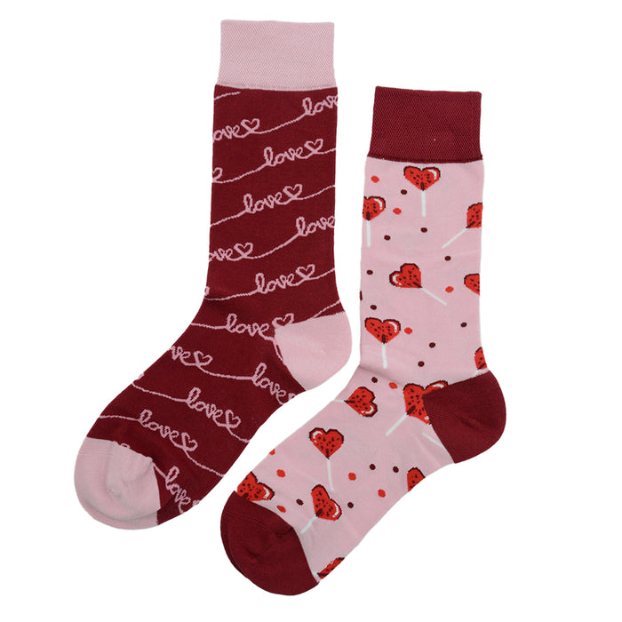 Calcetines AB Doble Diseño Corazones Llenos de Love