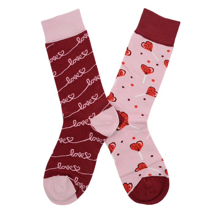 Calcetines AB Doble Diseño Corazones Llenos de Love