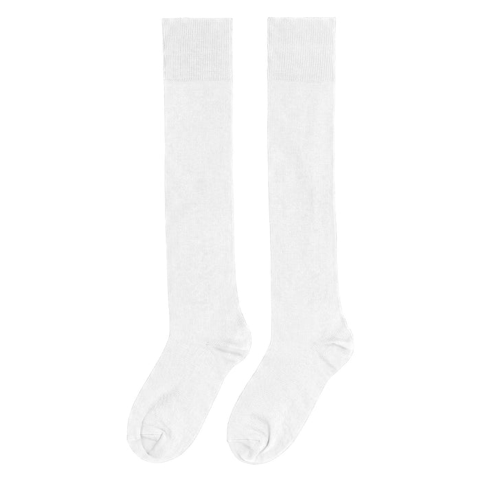Calcetines Lisos Extra Largos Blanco