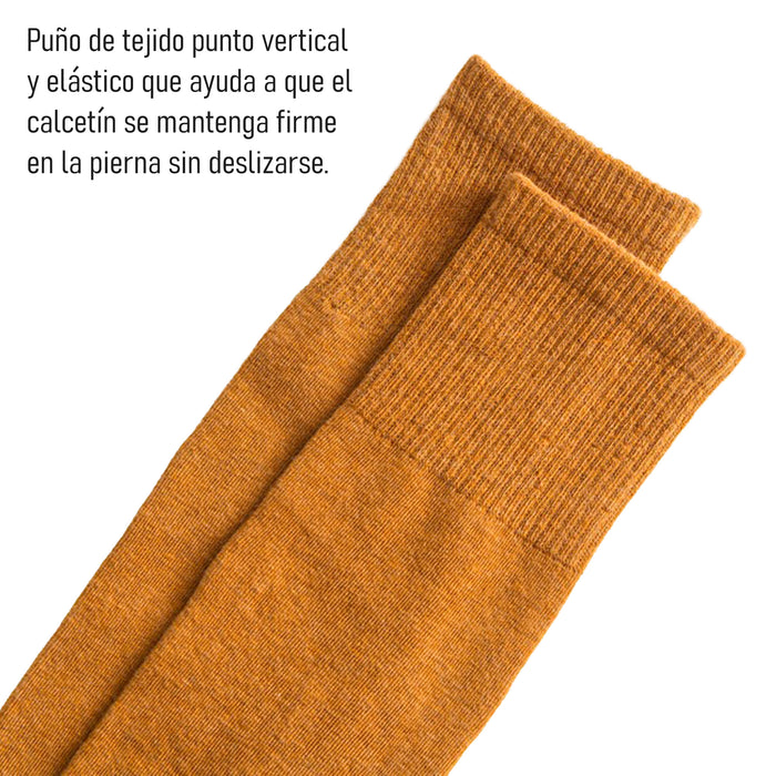 Calcetines Lisos Extra Largos Gris Claro