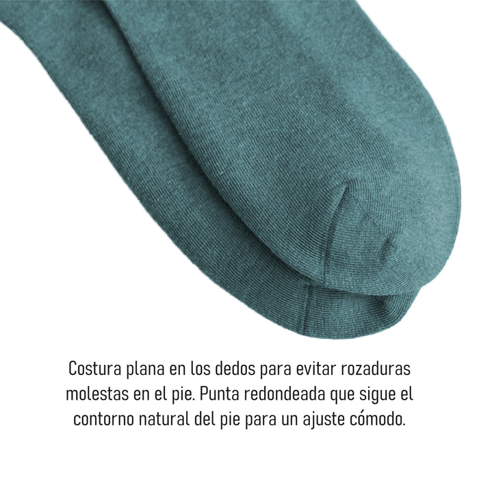 Calcetines Lisos Extra Largos Gris Claro