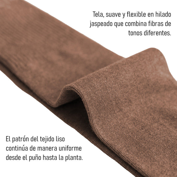 Calcetines Lisos Extra Largos Gris Claro