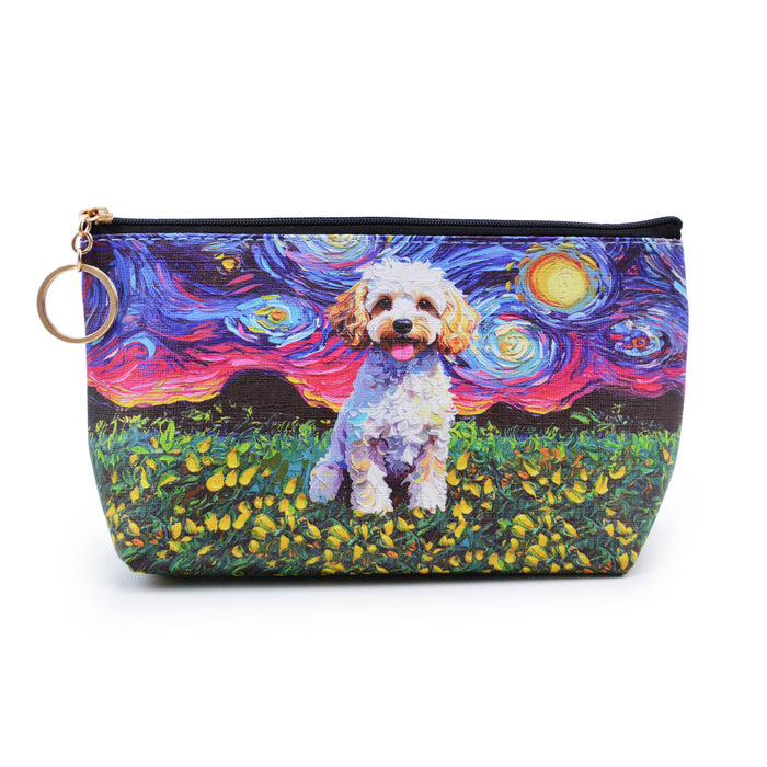 Cosmetiquero Perro Poodle Crema