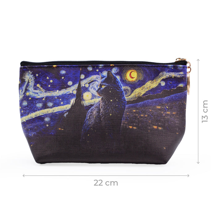 Cosmetiquero Gato Negro Nocturno Luna