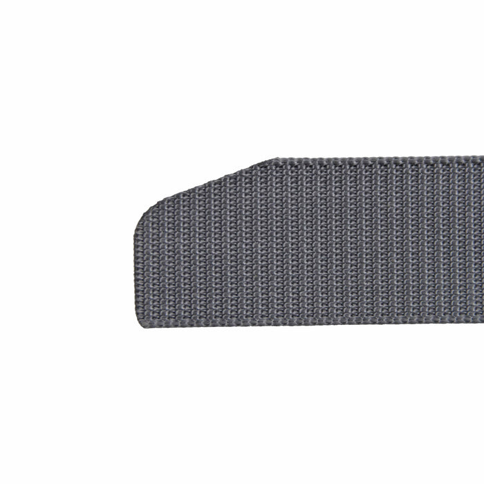 Cinturón Hombre Nailon Gris Hebilla Cuadrada