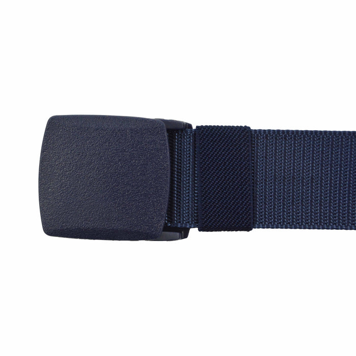 Cinturón Hombre Nailon Azul Hebilla Cuadrada