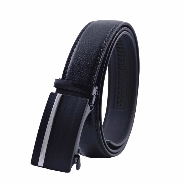 Cinturón Hombre automático Negro Hebilla Linea Gruesa