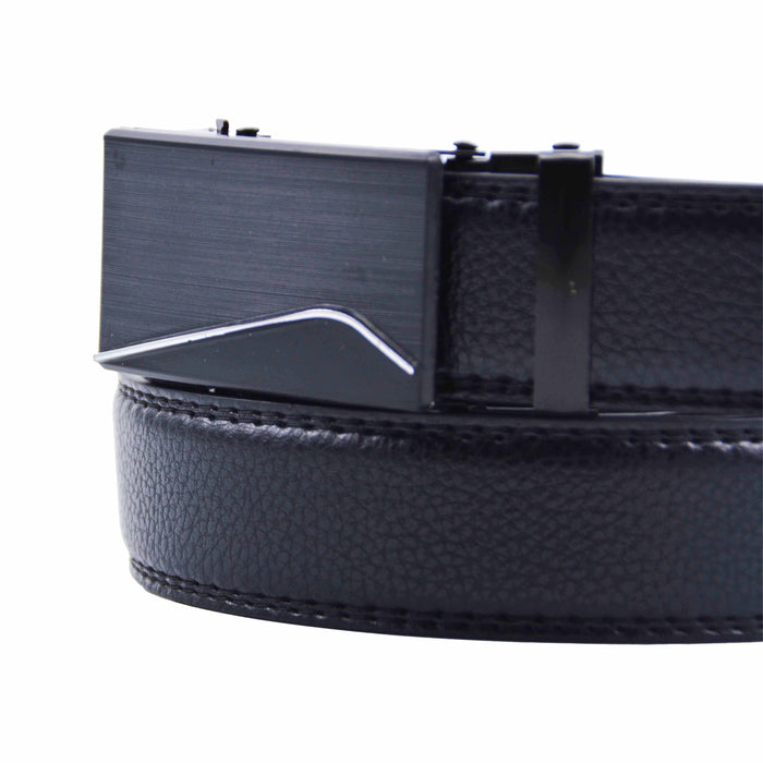 Cinturón Hombre automático Negro Hebilla Linea Curva