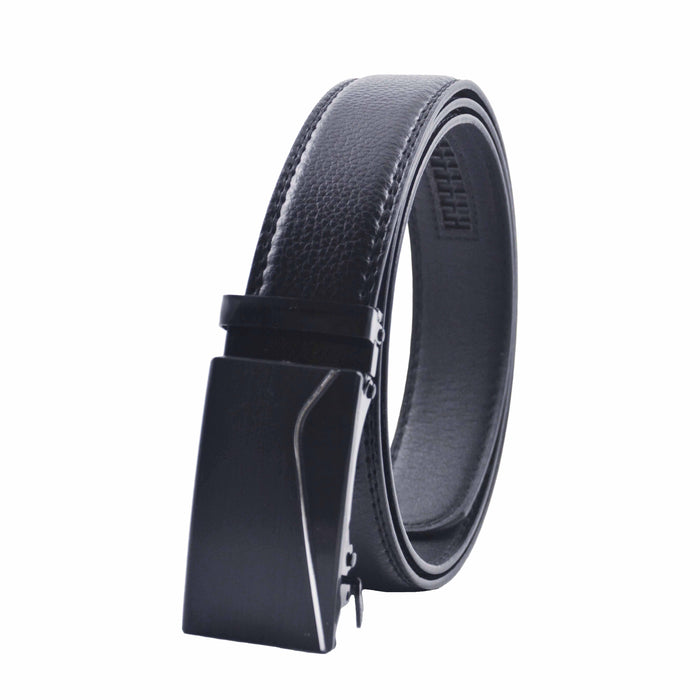 Cinturón Hombre automático Negro Hebilla Linea Curva