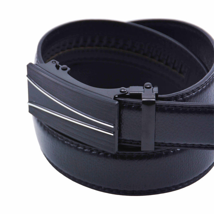 Cinturón Hombre automático Negro Hebilla con Estilo