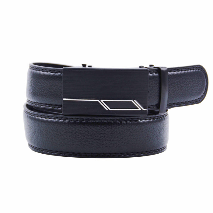 Cinturón Hombre automático Negro Hebilla con triángulo